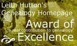 Leith Hutton's Genealogy Homepage 
Award of Excellence