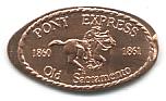 Pony Express.  Old Sacramento. 1860 - 1861