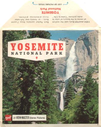 View-Master 3D 3-Reel Card Yosemite National Park Kuwait